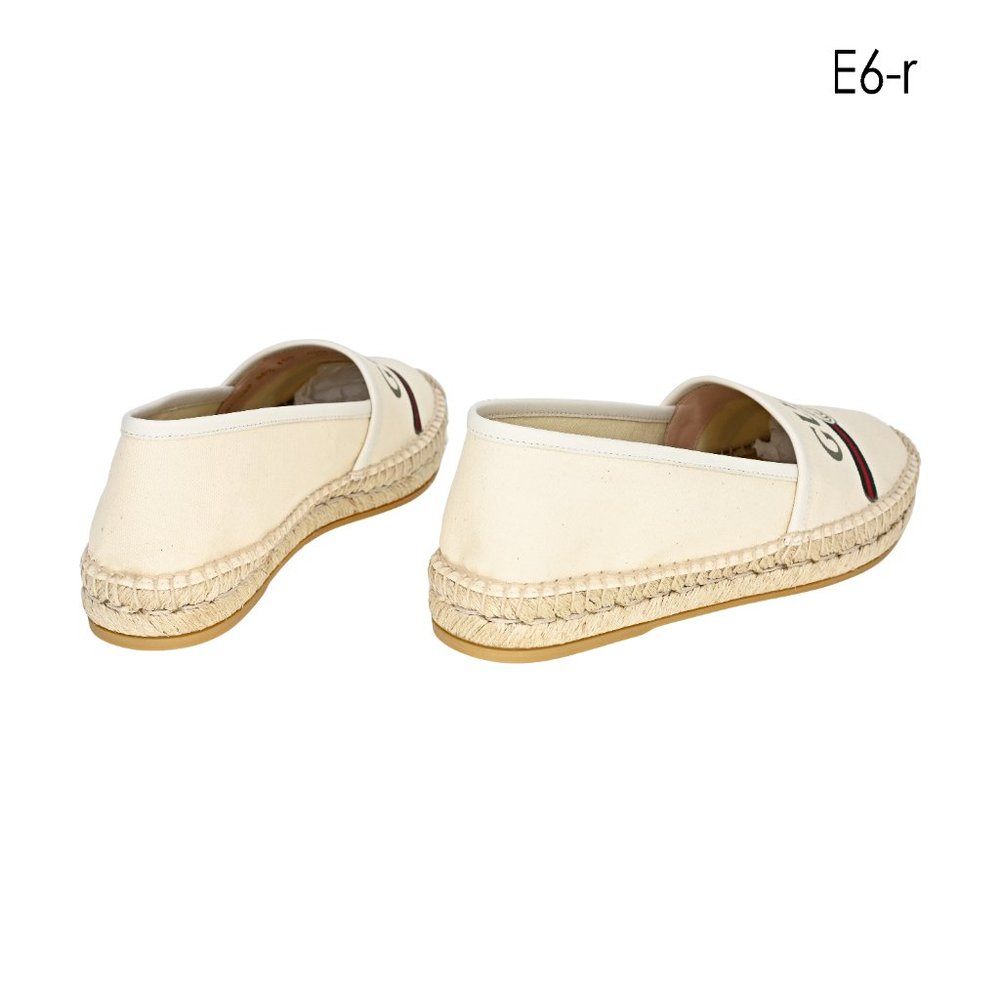 Gucci Women's Logo Print Canvas Espadrille Flats - Picture 5 of 12